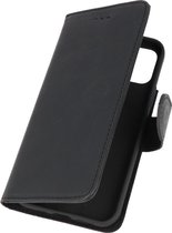 DiLedro Echt Lederen iPhone 11 Hoesje Bookcase - Rustic Black