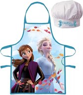 Disney Frozen Kookschort en Koksmuts Elsa en Anna. Maat: 3/8 jaar