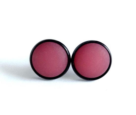 2 Love it Pink Pepper - Clips d'oreilles - Boucles d'oreilles - Diamètre 12 MM - métal - Plombs et sans nickel - Rose - Zwart