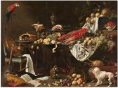 Poster – Oude Meesters - Pronkstilleven, Adriaen van Utrecht, 1644 - 40x30cm Foto op Posterpapier