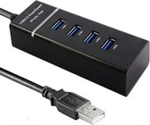 WiseQ USB Hub met 4 Aansluitingen - Hoge Snelheid 5Gbps - Zwart