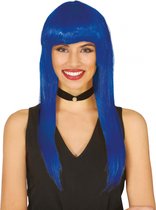 Fiestas Guirca Verkleedpruik Dames Synthetisch Blauw One-size