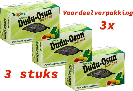 Zwembad Beheren dozijn 3 stuks Dudu Osun Black Afrika Soap - Zwarte Afrikaanse Zeep| 3 stuks  VOORDEELVERPAKKING! | bol.com