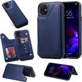 Card case voor Samsung Galaxy S10 | Hoogwaardig PU Leren Hoesje | Kaarthouder | Telefoonhoesje | Blauw