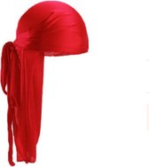Durag – Rode Du-Rag premium kwaliteit – Rode durag – Rood - Waves durag - Hoofddeksel - Silky - Waves - Wave cap – Hoofddoek – Du-Rag