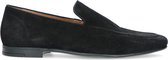 Manfield - Heren - Zwarte suède loafers - Maat 46