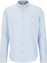 Tom Tailor Lange mouw Overhemd - 1022800 Bleu (Maat: M)