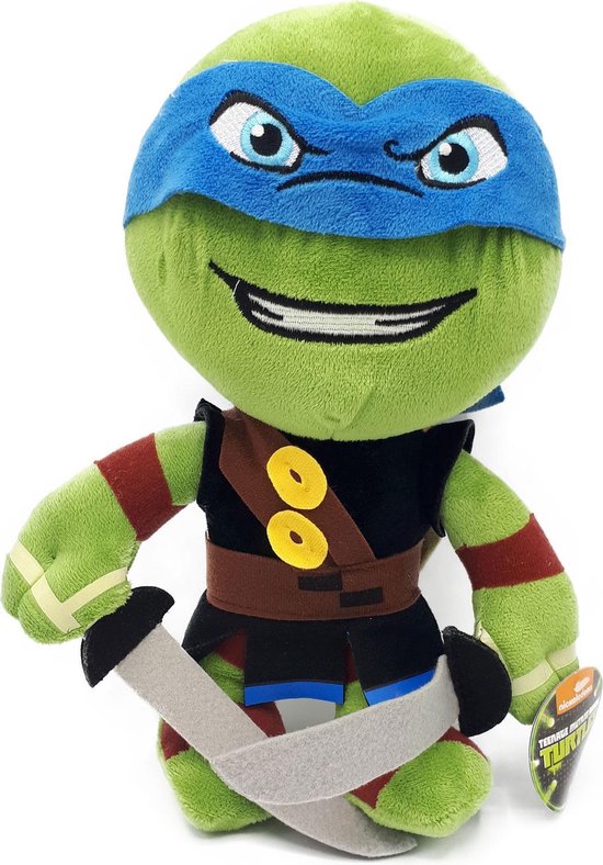 Teenage Mutand Ninja Turtles - Leonardo - Pluche Knuffel - 30 cm | bol.com
