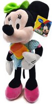 Mickey Mouse Clubhouse - Minnie Mouse met Lolly en Groene Jurk - Pluche Knuffel - Groot - 40 cm