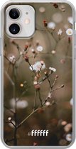 iPhone 12 Mini Hoesje Transparant TPU Case - Flower Buds #ffffff