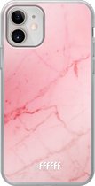 iPhone 12 Mini Hoesje Transparant TPU Case - Coral Marble #ffffff