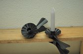 Kolony, Kaarsenhouder knijper, zwart , 16 x 8,5 x 5 cm