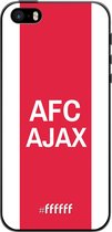 iPhone 5s Hoesje TPU Case - AFC Ajax - met opdruk #ffffff