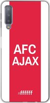 Samsung Galaxy A7 (2018) Hoesje Transparant TPU Case - AFC Ajax - met opdruk #ffffff