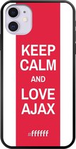 iPhone 11 Hoesje TPU Case - AFC Ajax Keep Calm #ffffff