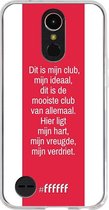 LG K10 (2017) Hoesje Transparant TPU Case - AFC Ajax Dit Is Mijn Club #ffffff