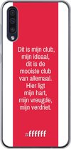 Samsung Galaxy A30s Hoesje Transparant TPU Case - AFC Ajax Dit Is Mijn Club #ffffff