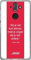Nokia 8 Sirocco Hoesje Transparant TPU Case - AFC Ajax Quote Johan Cruijff #ffffff