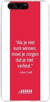 Honor 9 Hoesje Transparant TPU Case - AFC Ajax Quote Johan Cruijff #ffffff