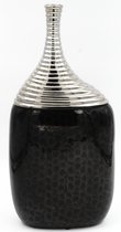 Decoratie Vaas – Keramiek – Zwart - 46cm