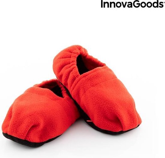 Innovagoods Opwarmbare Magnetron Pantoffels Rood