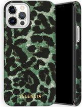 Selencia Maya Fashion Backcover iPhone 12, iPhone 12 Pro hoesje - Green Panther