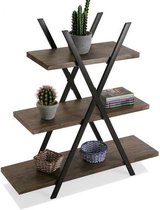 Kast | 33x101x100cm | Hout | Staal | 3 Planken
