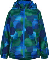 Color Kids Wintersportjas - Maat 98  - Unisex - groen/donkerblauw/lichtblauw