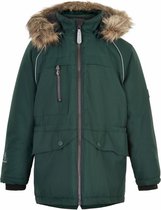 Color Kids - Parka-jas voor kinderen - Nepbont - Groen - maat 116cm