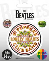 The Beatles Sgt Pepper Stickers Set (Pack of 5) (White/Red)