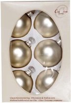 Cosy&Trendy kerstballen - 6 stuks - 7cm - glas