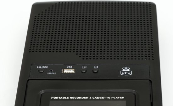 GPO CRS132 - Draagbare cassetterecorder, USB en microfoon - GPO
