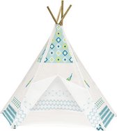 Achoka - Tipi | Tente de jeu pour enfants | Bleu / Beige | 150 cm de haut |  Wigwam | bol.com