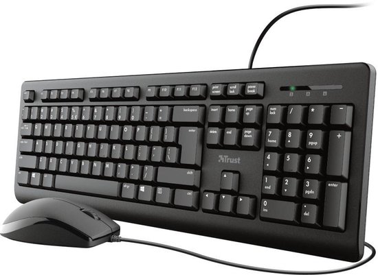 Trust Primo Stille Keyboard en Muis set Qwerty US Trust Primo Stille Keyboard en Muis set Qwerty US