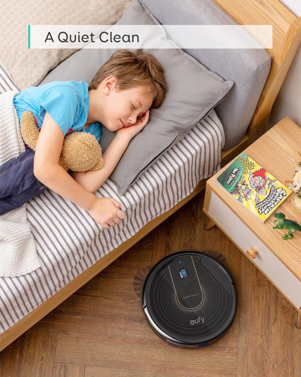 Afbeelding 3 van Eufy RoboVac 15C - Robotstofzuiger met Laadstation - 1300PA Zuigkracht - 4 Zijborstels