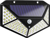 Buitenlamp met Bewegingssensor Solar -  Zonne energie - 700 lumen - 100 LEDs - Wit Licht - IP65 Waterdicht - Voor Tuin/oprit/Garage