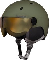 SINNER Titan Visor Skihelm - Mosgroen - Unisex - Maat 61 (L)