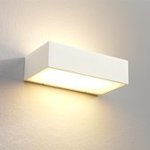 Wandlamp Eindhoven 150 Wit - LED 2x8W 2700K 2x720lm - IP54 > wandlamp binnen wit | wandlamp buiten wit | wandlamp wit | buitenlamp wit | muurlamp wit | led lamp wit | sfeer lamp wi