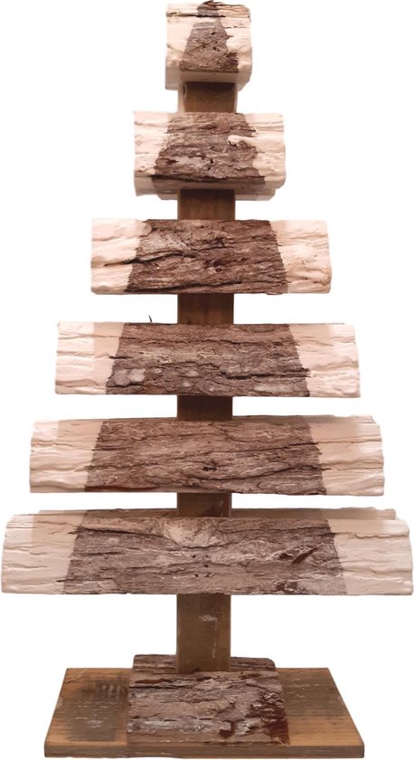 Sapin de Noël en bois 58cm - Sapin de Noël en bois pour intérieur ou  extérieur en bois... | bol.com