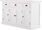 Halifax dressoir met 4 deuren en 3 laden, wit.