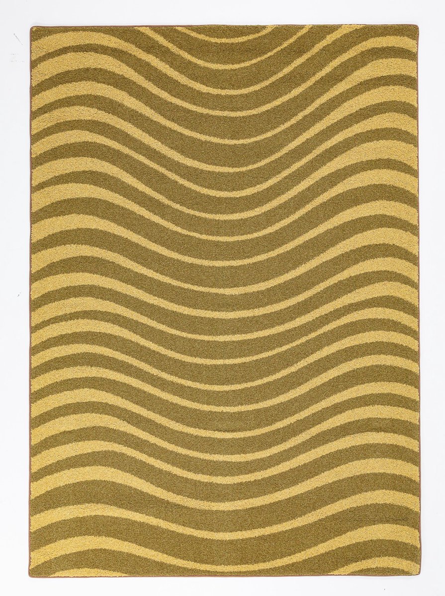 OSTA Lounge – Vloerkleed – Tapijt – geweven – wol – eco – duurzaam – modern - trendy -  Groen - 60x120