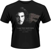 Game Of Thrones Heren Tshirt -L- Watcher On The Walls Zwart