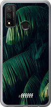 6F hoesje - geschikt voor Huawei P Smart (2020) -  Transparant TPU Case - Palm Leaves Dark #ffffff