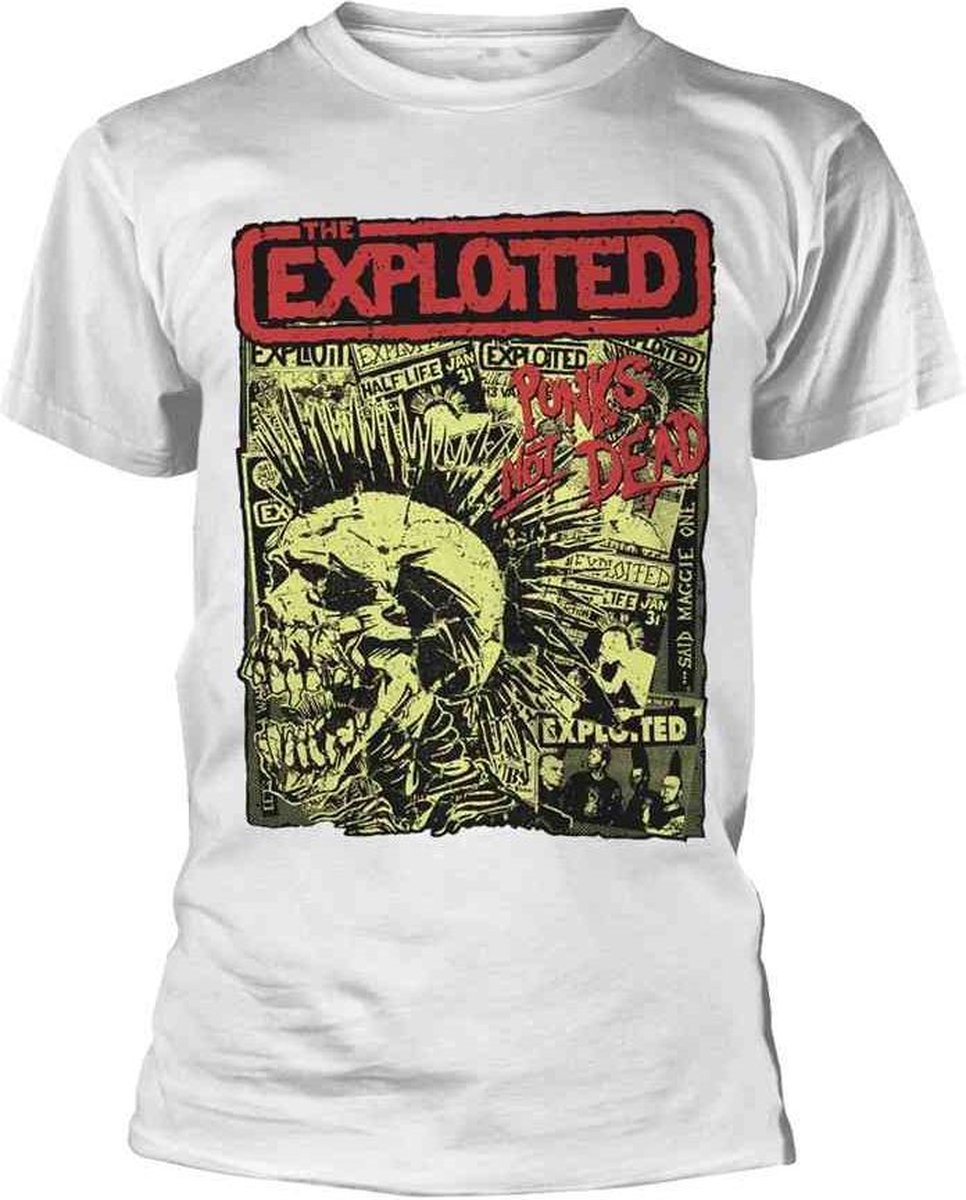 The Exploited Heren Tshirt -XXL- Punks Not Dead Wit