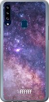 Samsung Galaxy A20s Hoesje Transparant TPU Case - Galaxy Stars #ffffff