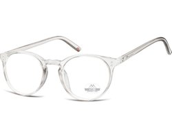 Montana Eyewear HMR55 Leesbril rond - +2.00 - Transparant grijs