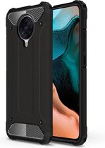 Armor Hybrid Back Cover - Xiaomi Poco F2 Pro Hoesje - Zwart