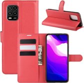 Xiaomi Mi 10 Lite 5G Hoesje - Book Case - Rood
