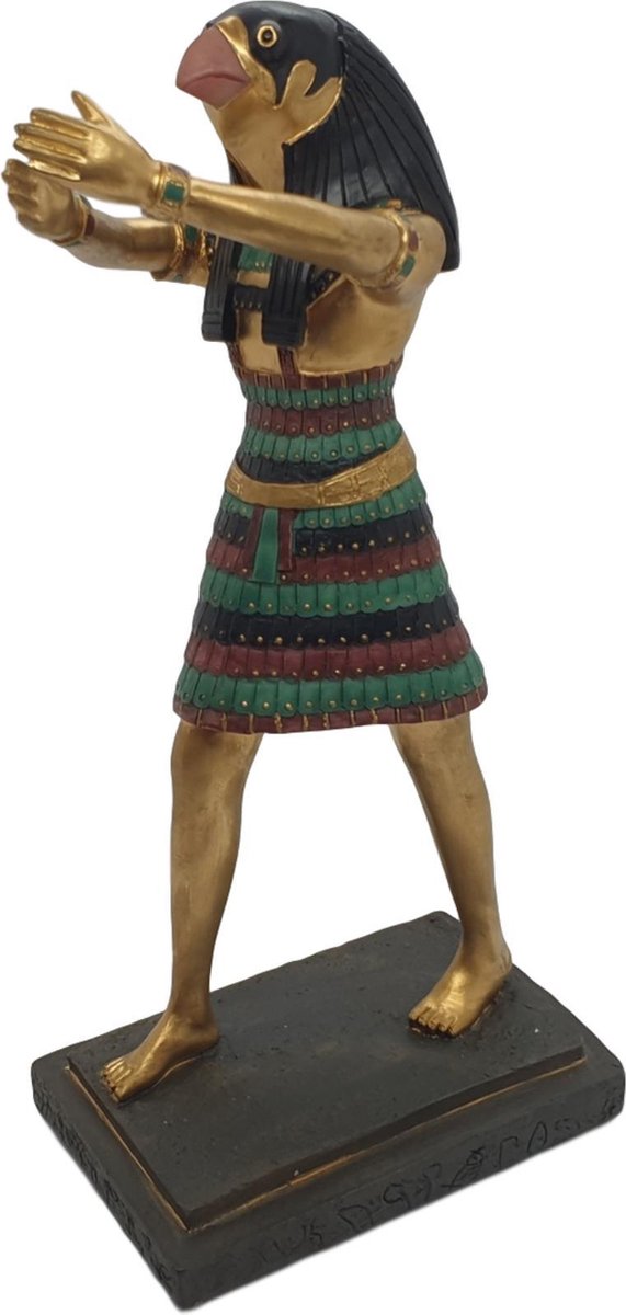 Egypte beeldjes decoratie Horus 23cm hoog – nagebootst uit farao toetanchamon tijd Egyptische beelden polyresin materiaal | GerichteKeuze
