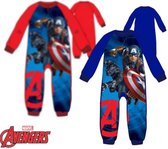 Marvel Avengers onesie - blauw - Maat: 104 / 4 jaar